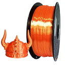 3Dプリンター シルク PLA フィラメント オレンジ 1.75 mm 1KG 3D PLA素材 金属の質感 金属色 橙色 (だいだいいろ) PLA フィラメント メタル メタリック CC3D