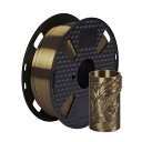 シルクモカブラウン PLAフィラメント 1.75mm 3Dプリントフィラメント 1KG 2.2ポンド スプールシャイン シルキーシャイニーメタリックメタル PLA 3Dプリンター素材 CC3D シルク PLA