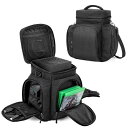 xbox series x用収納バッグ 持ち運び 周辺機器収納ポケット付き (ブラック)