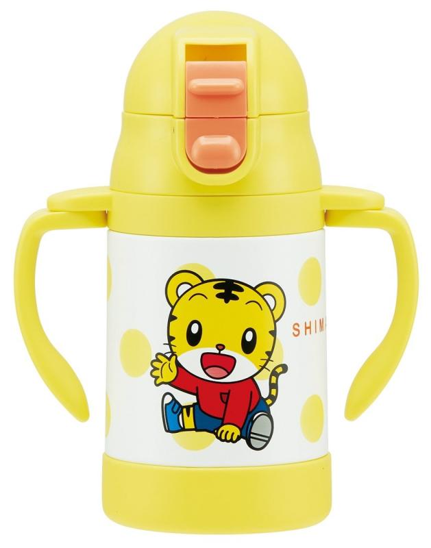 SKATER 両手ストロー ステンボトル 240ml しまじろう STWM3