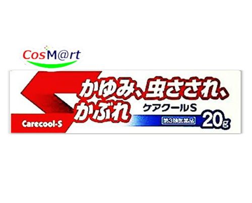 【特徴】 ◆ケアクールSはかゆみや炎症をおさえる成分が皮ふへ浸透し、すぐれた効果を発揮します。 ◆スーッとした爽快な清涼感が持続します。 ◆ステロイド成分は配合しておりません。 ◆べとつかずさっぱりとした使用感のクリームです。 【使用上の注意】 ■■相談すること■■ 1.次の人は使用前に医師、薬剤師又は登録販売者に相談してください (1)医師の治療を受けている人。 (2)薬などによりアレルギー症状を起こしたことがある人。 (3)湿潤やただれのひどい人。 2.使用後、次の症状があらわれた場合は副作用の可能性があるので、直ちに使用を中止し、この文書を持って医師、薬剤師又は登録販売者に相談してください 関係部位:皮ふ 症状:発疹・発赤、かゆみ、はれ 3.5~6日間使用しても症状がよくならない場合は使用を中止し、この文書を持って医師、薬剤師又は登録販売者に相談してください 【効能・効果】 しっしん、皮ふ炎、ただれ、あせも、かぶれ、かゆみ、しもやけ、虫さされ、じんましん 【用法・用量】 1日数回、適量を患部に塗布してください。 〈用法・用量に関連する注意〉 (1)用法・用量を厳守してください。 (2)小児に使用させる場合には、保護者の指導監督のもとに使用させてください。 (3)目に入らないように注意してください。万一、目に入った場合には、すぐに水又はぬるま湯で洗ってください。なお、症状が重い場合には、眼科医の診療を受けてください。 (4)外用にのみ使用してください。 【成分・分量】 100g中 成分:ジフェンヒドラミン 分量:1.0g 成分:グリチルレチン酸 分量:0.3g 成分:イソプロピルメチルフェノール 分量:0.1g 成分:dl-カンフル 分量:7.0g 成分:l-メントール 分量:5.0g 添加物:流動パラフィン、ベヘニルアルコール、ステアリルアルコール、モノステアリン酸ソルビタン、ポリソルベート60、1，3-ブチレングリコール、パラベン 【保管及び取扱いの注意】 (1)直射日光の当たらない湿気の少ない涼しい所に密栓して保管してください。 (2)小児の手の届かない所に保管してください。 (3)他の容器に入れ替えないでください。 (誤用の原因になったり品質が変わるおそれがあります。) (4)使用期限をすぎた製品は使用しないでください。 【その他】 ※こちらの商品は予告なくパッケージが変更される場合がございます。 ※二個以上お買い求めの際、発送方法はスタッフがお客様のお住いの地域によって変更させていただく場合がございます。 ※複数の店舗で在庫を共有しておりますので、在庫切れの場合もございます。予めご了承ください。 【お問い合わせ先】 福地製薬株式会社 TEL:0748-52-2323 受付時間:9:00~17:00まで(土、日、祝日を除く) 製造販売元 福地製薬株式会社 滋賀県蒲生郡日野町寺尻824 副作用被害救済制度のお問い合わせ先 (独)医薬品医療機器総合機構 電話:0120-149-931(フリーダイヤル) 【広告文責】 株式会社コスコ 電話：0263-87-9780