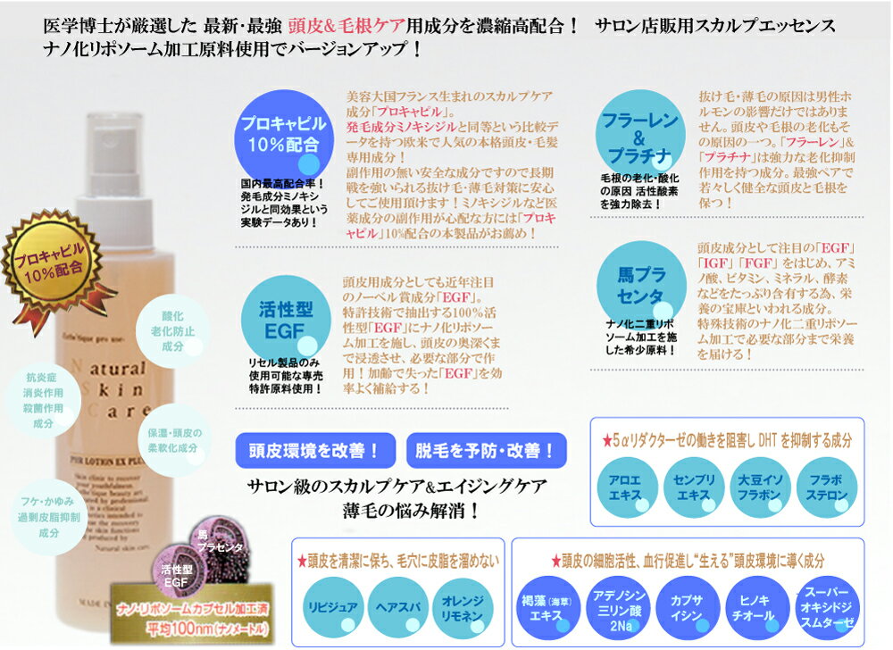 PHRローションEXプラス150ml×6本セット【R-Cell（リセル）】 リアップ・ロゲインなど医薬品を試す前に…プロキャピル10％配合のスカルプローション 育毛サロン業務用 店販品 男性用育毛剤 育毛剤女性用 頭皮の臭い フケ かゆみ 抜け毛 薄毛 サロン専売 スカルプケア