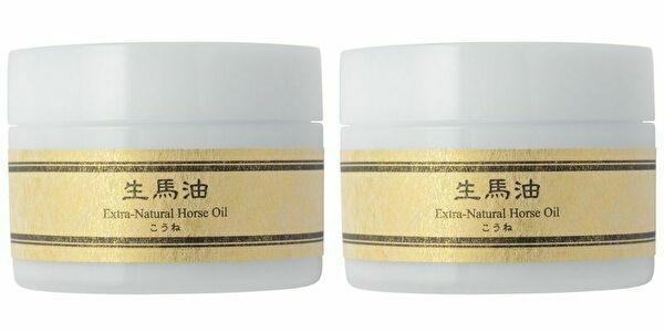 横濱馬油商店 生馬油 50g 2個セット ゴールド こうね 馬油 ボディクリーム こうね馬油100％のサムネイル