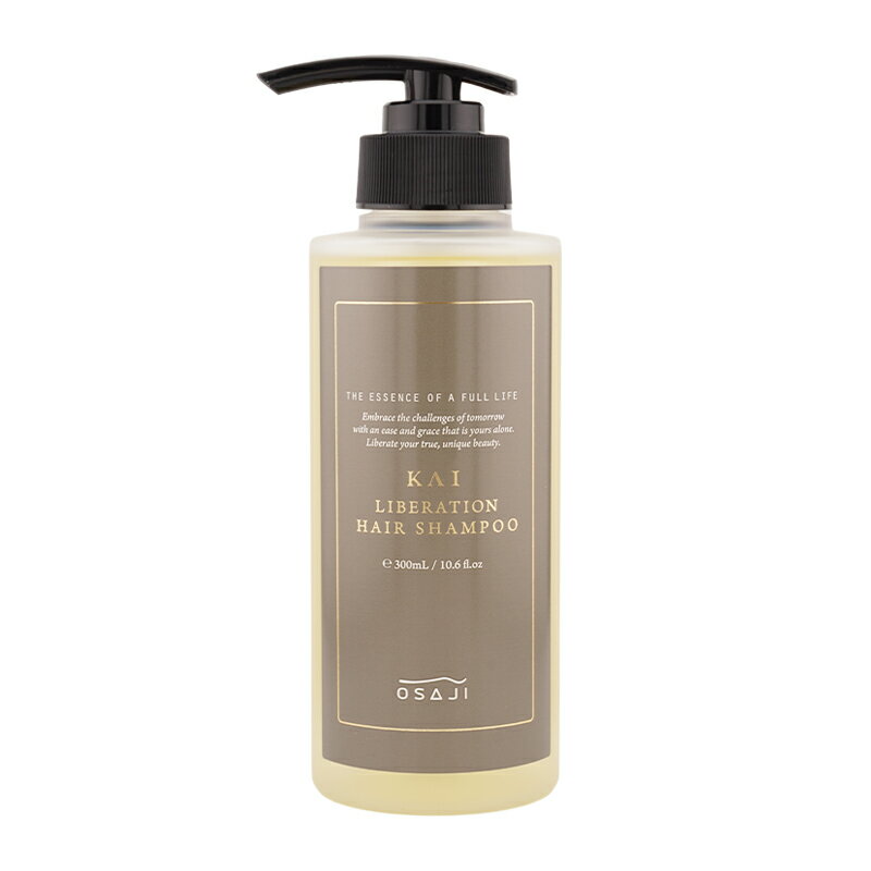 OSAJI オサジ KAI リベレーションヘアシャンプー 300mL 濃密泡 弱酸性 ホホバオイル 椿油 大人髪 ノンシリコン[ギフトラッピング対応]