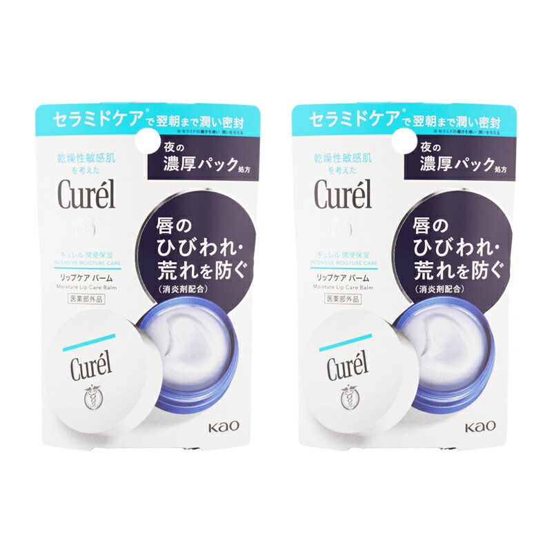 [2個セット]Curel キュレル リップケア バーム 4.2g 乾燥 ひび割れ 荒れ 無香料 無...