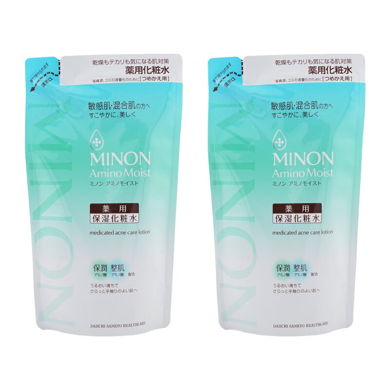 Rakuten - [2個セット]MINON ミノン アミノモイスト 薬用アクネケア ローション つめかえ用 130mL 保湿化粧水 医薬部外品 敏感肌 詰め替え[ギフトラッピング対応]