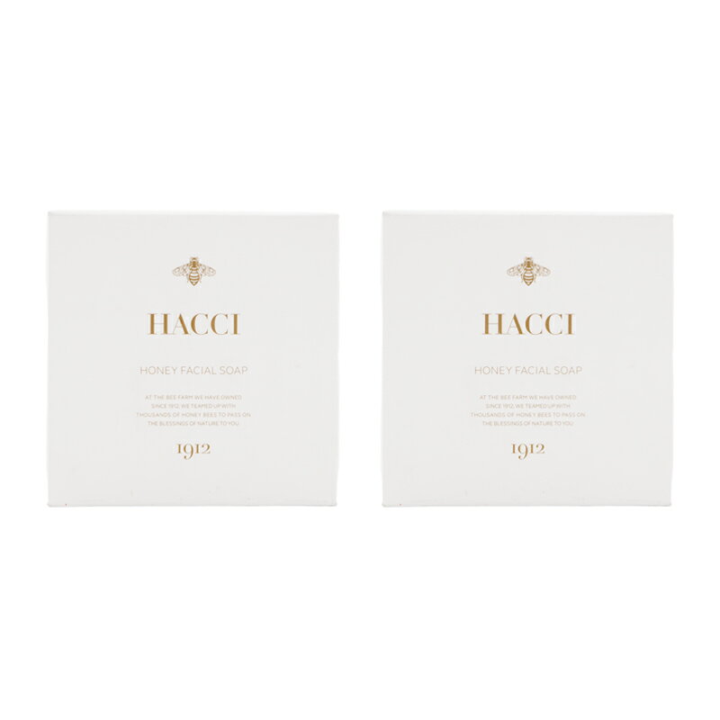 [2個セット]HACCI ハッチ はちみつ洗顔石けん 通常品 120g 洗顔料 洗顔石鹸 スキンケア 基礎化粧品 しっとり 保湿 乾燥 肌荒れ[ギフトラッピング対応]