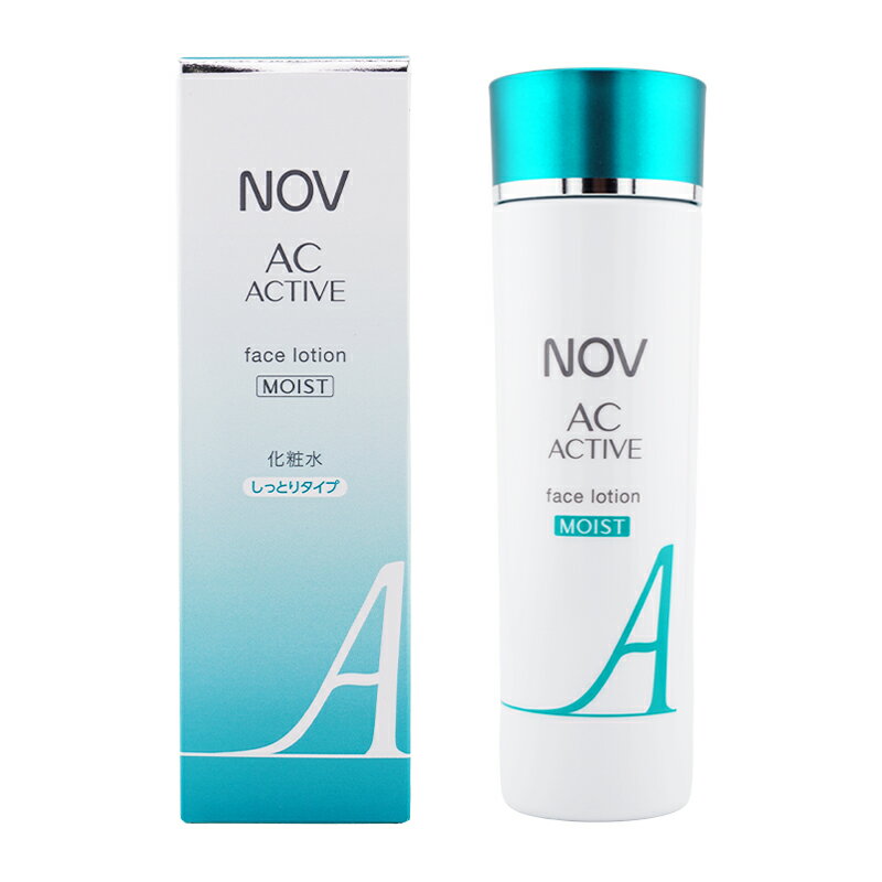 NOV ノブ ACアクティブ フェイスローション モイスト 135mL 化粧水 しっとりタイプ にきび肌 うるおい 無香料 無着色 医薬部外品 ギフトラッピング対応