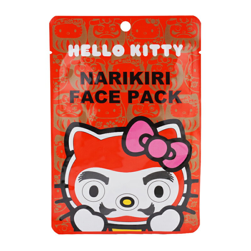 Rakuten - Sanrio サンリオ なりきりフェイスパック ハローキティ だるまちゃん バラの香り 1枚 20mL 旅行[ギフトラッピング対応]