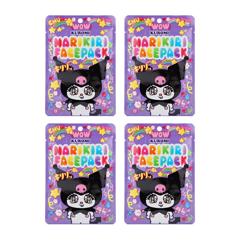 Rakuten - [4個セット]Sanrio サンリオ なりきりフェイスパッククロミ カワイイ ナベユカ バラの香り 1枚入り 20mL 旅行[ギフトラッピング対応]
