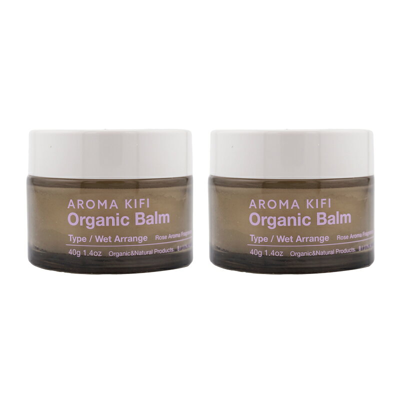 [2個セット]AROMA KIFI アロマキフィ オーガニックバーム ウェットアレンジ 本体 40g ローズ ビジナルヘアスタイリングワックス[ギフトラッピング対応] cosme21-10009203 コスメ21 パッケージ画像