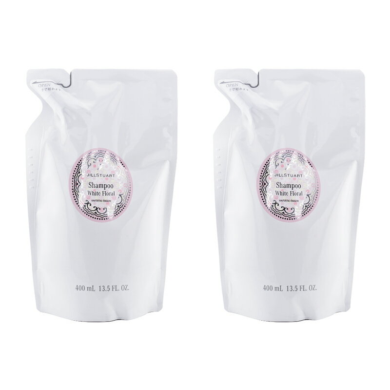 [2個セット]JILL STUART ジルスチュアート ホワイトフローラル シャンプー 詰替え 400mL ホワイトフローラルの香りレフィル[ギフトラッピング対応]
