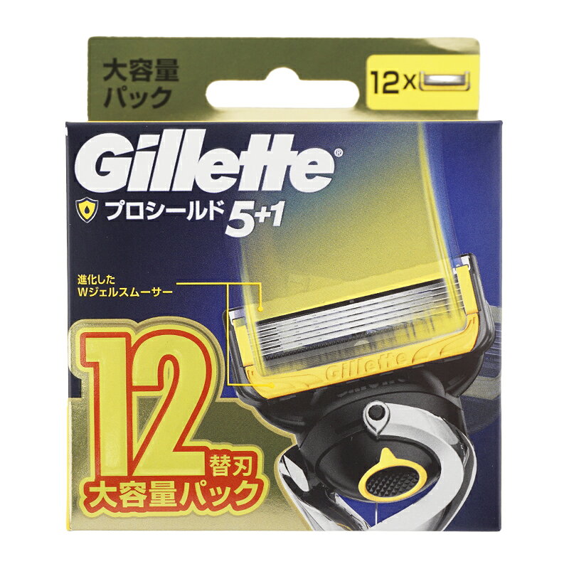 Gillette ジレット プロシールド 電動タイプ 替刃 12個入 シェーバー 髭剃り カミ...