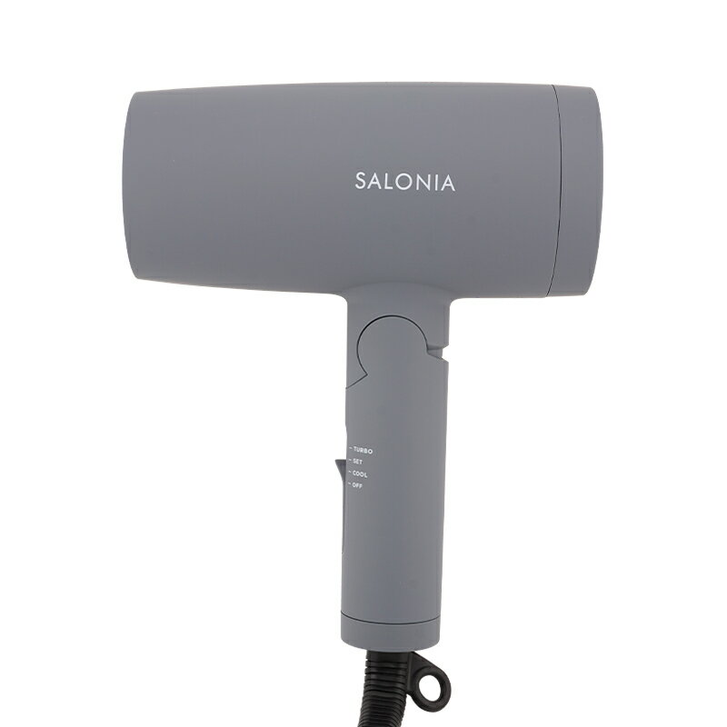 乐天商城 - SALONIA サロニア スピーディーイオンドライヤー グレー ヘアドライヤー 大風量 ダメージ マイナスイオン機能[ギフトラッピング対応]