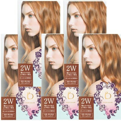 【5個セット】 資生堂 ベネフィーク ヘアカラー 2W 暖かみのあるより明るい栗色 ..送料無料