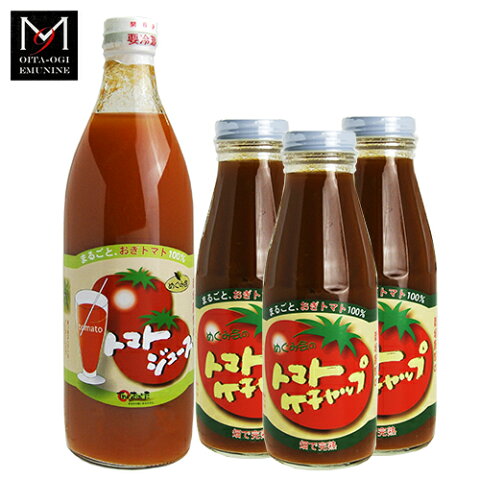 5%還元 満足セット(トマトジュース500ml×1本＆トマトケチャップ385g×3本) エム・ナイン(めぐみ会)