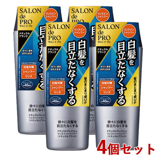 4個セットナチュラルグレイッシュ リンスインシャンプー 250mL サロンドプロ(SALON de PRO) ダリヤ(DARIYA) 