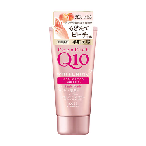 コエンリッチQ10 薬用ホワイトニング ハンドクリーム もぎたてピーチ 80g CoenRich コーセーコスメポート(KOSE COSMEPORT)