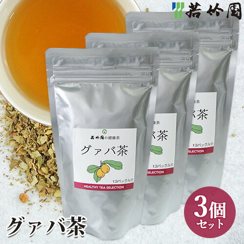 若竹園 グアバ茶 65g(5g×13包)×3個セット グァバ ティーバック 健康茶 美容