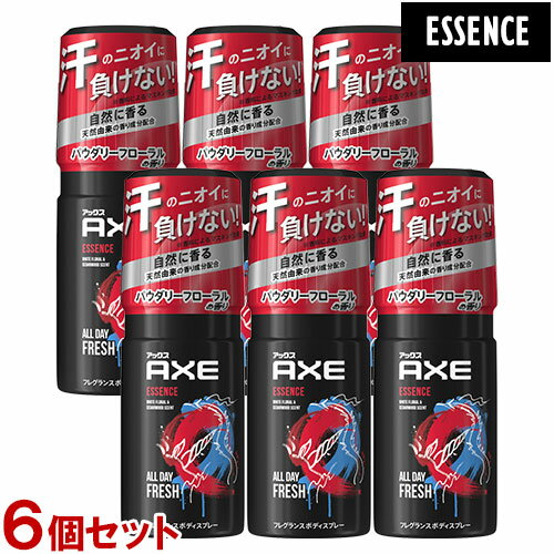 アックス アックス(AXE) フレグランス ボディスプレー エッセンス(ほのかに甘いパウダリーフローラルの香り) 60g×6個セット ESSENCE ユニリーバ(Unilever) 送料無料