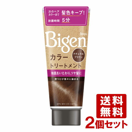 【送料無料】ビゲン(Bigen) カラートリートメント ナチュラルブラウン 180g×2個セット ホーユー(hoyu)