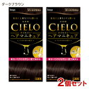 【2個セット】シエロ(CIELO) オイルインヘアマニキュア ダークブラウン 白髪用 ホーユー(hoyu) 【送料込(北海道除く)】