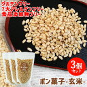 昔ながらのポン菓子 やさしい味付けで子どもも食べやすい ポン菓子(玄米)60g×3個セット 大徳【送料無料(北海道除く)】