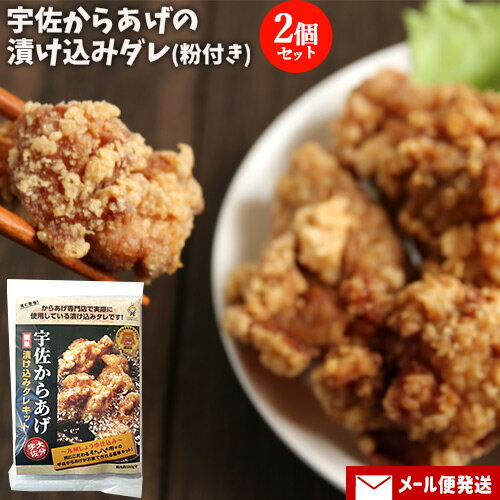 宇佐からあげの漬け込みダレ&からあげ粉セット お試し85g+80g(唐揚げ下味用・鶏肉約500g用)×2個セット ..