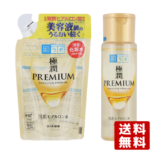 本体＆つめかえ セット 極潤プレミアム ヒアルロン液 各170ml 肌ラボ ハダラボ HADALABO ロート製薬(ROHTO)【送料込】 1