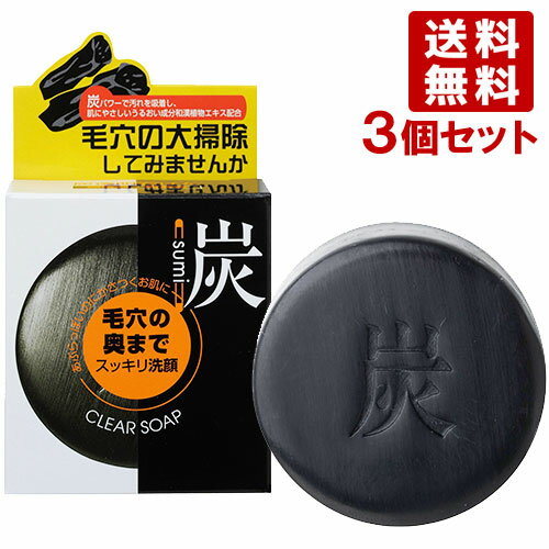 ユゼ 炭透明石けん 100g×3個セット YUZE【送料無料(北海道除く)】 ユゼ 炭透明石けん 100g×3個セット YUZE【送料無料(北海道除く)】