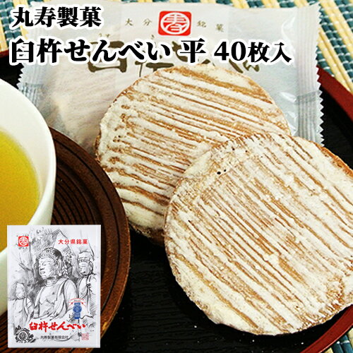 臼杵せんべい 平 40枚入(2枚×20袋) むかしながらの製法と味 香料や化学調味料等の添加物ゼロ 丸寿製菓【送料無料】