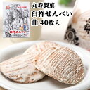 臼杵せんべい 曲 40枚入(2枚×20袋) むかしながらの製法と味 香料や化学調味料等の添加物ゼロ 丸寿製菓【送料無料】