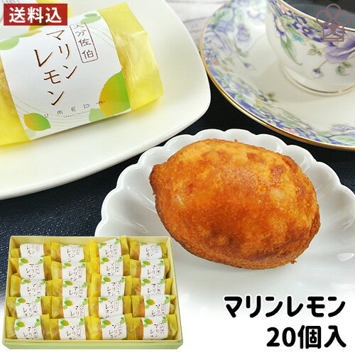 皮ごと食べられる安心の青レモン 大分佐伯特産マリンレモンのケーキ 20個入り レモンピール 柑橘スイーツ プチギフト お菓子のうめだ