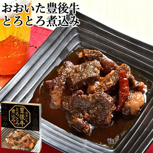 温めるだけ! おおいた豊後牛とろとろ煮込み 200g 和牛日本一の大分県 ブランド牛 旨辛煮 お惣菜 一品おかず 酒の肴 大分航空ターミナル