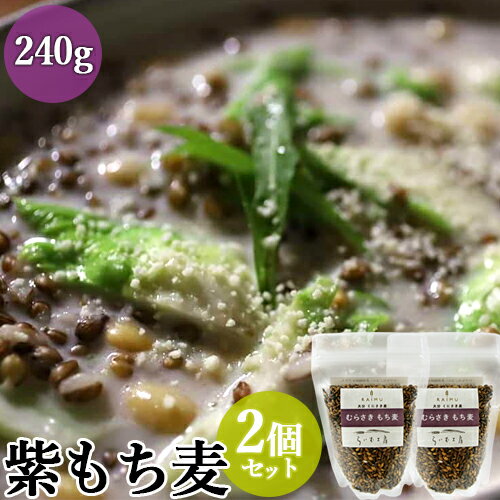 もちもちプチプチ食感 むらさきもち麦 240g×2個セット ごはんに、サラダやスープにも 紫もち麦 らいむ工房【送料込(北海道除く)】