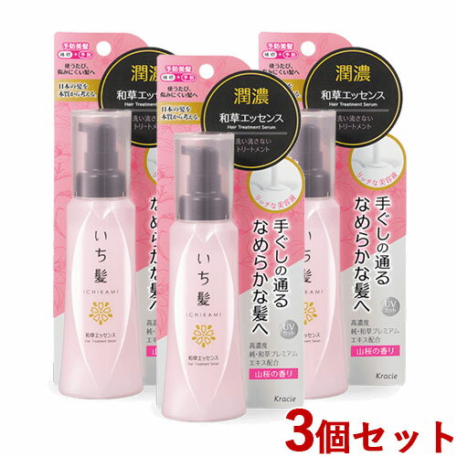 3個セット いち髪(Ichikami) 潤濃和草エッセンス アウトバストリートメント 100ml クラシエ(Kracie)【送料込】