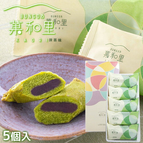 季節限定 ざびえる本舗 大分県産「きつき茶」の抹茶使用 BUNGO乃 菓和里(抹茶) 5個入り 個包装 カステラ生地 小豆餡 国産茶葉 大分銘菓 お土産【送料無料】