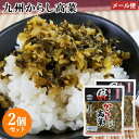 &nbsp;&nbsp;&nbsp; 契約栽培国産高菜使用 ピリッと辛い高菜 &nbsp;■&nbsp;粋 からし高菜 契約農家さんが丹精こめて作った九州産高菜を使用しています。 創業大正七年から代々受け継いできた味付を施し、高菜本来の素材を生かしたピリッと辛い高菜漬けです。 細かく刻んでいますので、そのままお召し上がりいただけます。 保存料や着色料は一切不使用。 長年培われてきた「伝統の技」・「粋な味」を是非、ご賞味ください。 &nbsp;■&nbsp;伝統の手仕込み製法 入荷されたその日のうちに漬けるから、葉焼けがない歯切れのいい高菜漬けに。 高菜を2m立方の地下堀りタンクに、入荷されたその日の内に全ての高菜を一枚一枚並べて、その一段置きに100％純正ウコンを混ぜ込んだ塩を均等に撒き、重石を掛けます。 手作業で一段一段にウコンと塩を撒くことにより、均等に高菜にいきわたり、保存料や着色料を使わずに高菜を漬けることが出来ます。 &nbsp;■&nbsp;素材へのこだわり ●高菜は完全国産！生産者を記載 若山食品商品のほとんどに生産者の名前を記載しています。 もちろん、産地証明・年間の農薬散布記録など、トレーサビリティも万全です。 ●塩へのこだわり オーガニック認定機構に認証された天日塩を使用。 オーストラリアのデボラ湖にて、年一度の乾季のみ人の手を加えず自然の力のみで結晶化する塩は、ミネラルが高く、とてもまろやかです。 &nbsp;■&nbsp;HACCP認証取得 約1年半の衛生管理改革を経て、国際水準である総合衛生管理HACCPを認証取得しました。 「職人の経験と勘」を数値化し、よりブレのない安定した商品造りをしています。 商品名 九州・若山 粋 からし高菜 名称 しょうゆ漬（刻み） 原材料名 高菜、ごま、唐辛子、漬け原材料[食塩、砂糖・ぶどう糖果糖液糖、しょうゆ、醸造酢、アルコール]/調味料（アミノ酸等）、酸味料、甘味料（アセスルファムK)、ビタミンB1、着色料（ウコン、紅花色素）、（一部に大豆・小麦・ごまを含む） 内容量 150g×2個 商品コード J4903663101205 賞味期限 パッケージに記載 保存方法 直射日光、高温多湿を避け冷暗所に保存してください。 ご注意 開封後は、冷蔵庫に保管してなるべく早くお召し上がりください。 栄養成分表示(100gあたり) エネルギー…38kcal、たんぱく質…1.8g、脂質…0.6g、炭水化物…6.4g、食塩相当量…4.1g メーカー 株式会社若山食品 福岡県築上郡吉富町広津280-7 [中津工場:大分県中津市犬丸区字大山] 区分 食品 辛し高菜 辛子高菜 高菜漬け 漬物 九州名産 豚骨ラーメン 高菜ピラフ ご飯のお供配送について ■ 2セット以上ご注文の場合は複数便扱いにさせて頂きます。 ■ 宅配便発送の商品と同時にご注文をされた場合(かつ商品代金が3,980円未満の場合)は別途送料800円が加算されます。 ■ 弊店からの受付メール送信後のご注文内容の変更およびキャンセルはお受け出来ません。 ※変更のご希望がございます場合は必ずご注文後すぐにご連絡ください。 ■ ゆうパケット送料無料です。(宅急便をご選択の場合は送料が発生致します) ゆうパケット注意事項 ■ ゆうパケットはポスト投函＆簡易包装です。 ■ 日時指定は出来ません。 ■ 配送時の紛失・破損・遅延・盗難等不着トラブルが発生した場合、補償は一切ございません。 ■ ポストに入らない場合は持ち帰りとなり、不在票が投函される場合がございます。 ■ 外箱のつぶれ、へこみ等を理由にした返品・交換は対応できかねますのでご了承ください。