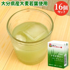 飲みやすいから毎日続けられる!大麦若葉青汁ヨーグルトン 200ml×16個セット(ケース販売) 大分県産大麦若葉 ヨーグルトン乳業【送料込(北海道除く)】