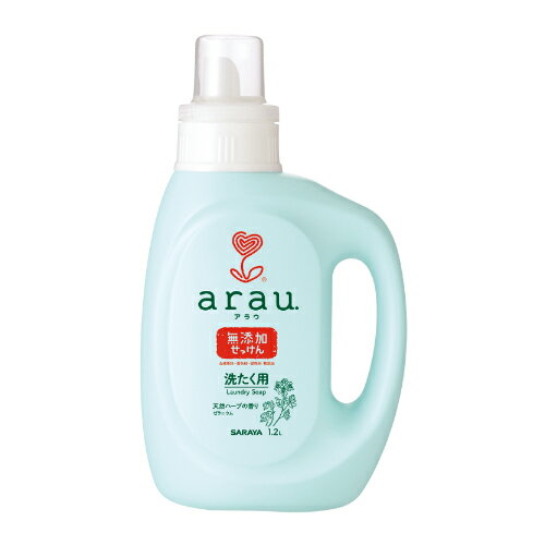 アラウ.(arau.) 洗濯用せっけん ゼラニウム 本体 1.2L 液体洗剤 サラヤ(SARAYA) 1