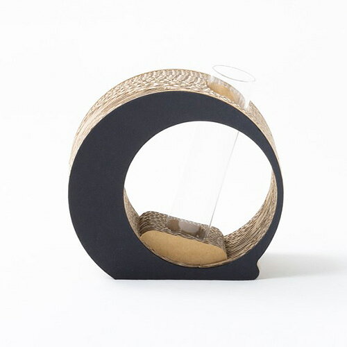 強化段ボールを使用した一輪挿し KADANN 月 フラワーベース 高さ約140mm(ガラス管含む) クラフト/ブラック インテリア雑貨 ダンボール 日本製 谷口紙業【送料込(北海道除く)】 [2]