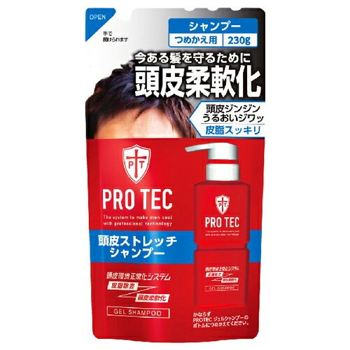 プロテク(PRO TEC) 頭皮ストレッチ シャンプー 詰替用 230g 医薬部外品 頭皮ケア・ニオイ対策 ライオン(LION) 1