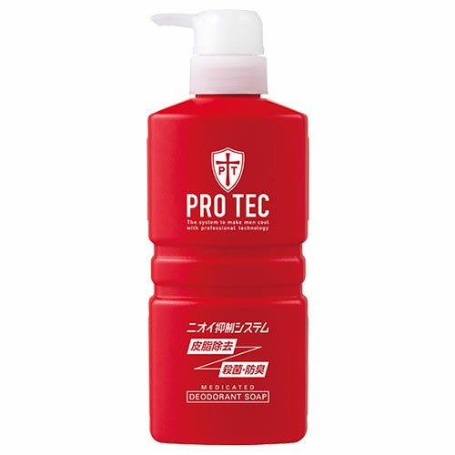 プロテク(PRO TEC) 薬用デオドラントソープ 爽快なシトラスマリン調の香り ポンプ 420ml 医薬部外品 頭皮ケア・ニオイ対策 ライオン(LION)