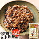 大分県産玄米使用 GABA＋発芽酵素玄米 450g(3合) 無洗米 約6〜7食分 ご自宅で簡単炊飯セット 北海道産小豆 天然塩 寝かせ玄米 100gあたりギャバ100mg 食物繊維 ほっとコミュニケーション 春日屋