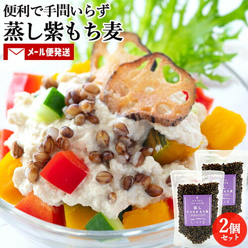 開封してそのまま食べられる 蒸しむらさきもち麦 85g×2個セット 紫もち麦 国産 大分県産 トッピング 食物繊維 アントシアニン スーパーフード パウチ 常温...