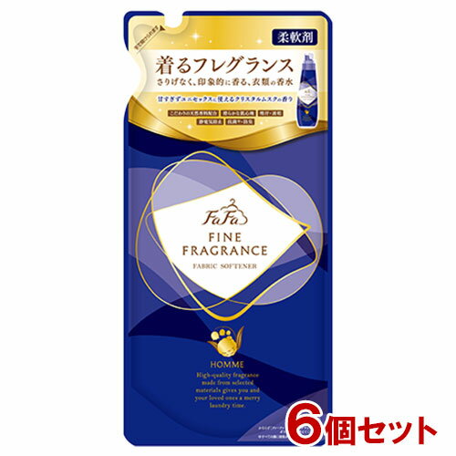 楽天コスメボックスファーファ（FaFa） 柔軟剤 ファインフレグランス（FINE FRAGRANCE） オム（HOMME） つめかえ用 500ml 6個セット【送料込】