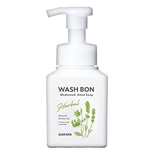 サラヤ ハンドソープ ウォシュボン(WASH BON) ハーバル薬用ハンドソープ 本体 310mL サラヤ(SARAYA)