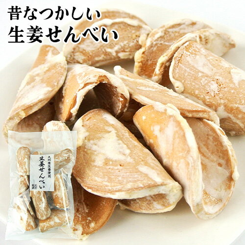 九州産ショウガ使用 生姜せんべい 6枚 懐かしい味 固焼き 焼き菓子 爽やか お茶請け おやつ 素朴 お土産 大分物産