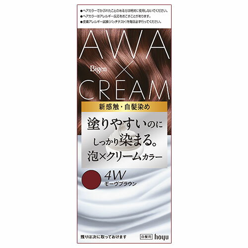 ビゲン(Bigen) 泡クリームカラー 4W モーヴブラウン 白髪用 白髪染め ホーユー(hoyu)