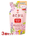 アラウ 無添加 泡フェイスソープ 詰替用 180ml×3個セット 敏感肌にやさしい低刺激処方 洗顔料 洗顔フォーム arau. サラヤ(SARAYA)【送料込(...